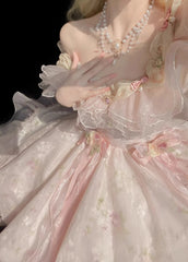 LIZAKOSHT - French Style Ethereal Design Temperament Lolita Dress Sweet Super Slim Pettiskirt