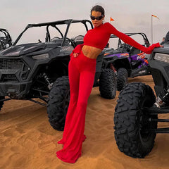 LIZAKOSHT Beach Bath Exits Woman 2024 Sexy Cover Up Swimwear Women's Cape Summer Swimsuit Robe High Necked Flared Sleeves With Exposed