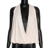 LIZAKOSHT - Sexy Irregular Big Swinging Collar Draped Women's Pure Color Sleeveless Fashion Halter Tops Hot Summer Nightclub Streetwear