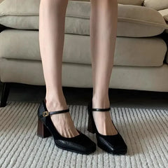 LIZAKOSHT - Japanese Style Lolita Mary Jane Shoes for Women Gothic Woman Pumps Formal Summer Comfortable and Elegant a Genuine Mark