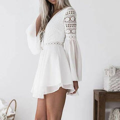 LIZAKOSHT - Summer Beach Dres Women's Faion Ciwalk Other Sle Other Pattern Unbranded Spring Sve Length Other Material 00%