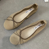 LIZAKOSHT  -  Spring New Women's Round Toe Vintage Flats Soft Loafers Comfortable Leather Ballet Shoes Female Dress Shoes Mujer New Woman