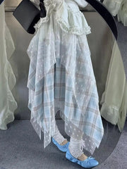 LIZAKOSHT - Fashion Design Half Body Skirt Women's Spring 2025 New A-line Slimming Skirt Half Body Long Skirt