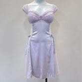LIZAKOSHT - New Women's Nightgowns with Chest Pad Pleated Thin Suspender Nightdress Sexy Lingerie Close-fitting Slim Nightwear for Ladies
