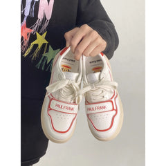 LIZAKOSHT - Womens Sneakers Summer Shoes Platform Roses Casual Mesh Thick Sole Fabric Round Toe Retro Basic Flock Cross-tied Solid Lace