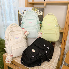 LIZAKOSHT - New Multi-pocket Women Backpack High Quality Youth Waterproof Backpacks for Teenage Girls Boys Laptop School Bag Bagpack