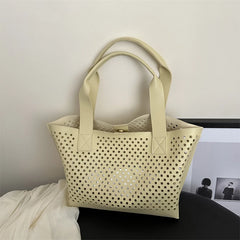 LIZAKOSHT - Hot Selling Trend Hollow PU Large Capacity Women's Shoulder Bag 2024 New Fashion Casual Combination Shoulder Bag Solid