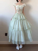 LIZAKOSHT - French Sweet Elegant Holiday Dress Women Chic Kawaii Vintage Sleeveless Dress Harajuku 2000s Aesthetic Fairy Lovely Outfits