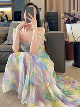 LIZAKOSHT - Summer Even Party Midi Dress Women Sleeveless Casual Formal Strap Dress Office Lady Elegant Beach Dress Korean Style Chic