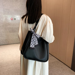 LIZAKOSHT - New Fashionable Message Women Shoulder Bags PU Leather Soft Surface Casual Cute High Capacity Simple Multi-function Leisure