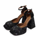 LIZAKOSHT  -  Designer Platform High Heels Party Club Women Shoes Shoes Fashion Shallow Spring Autumn Square Heels Dress Shoes