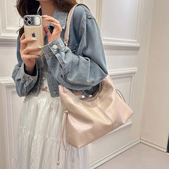 LIZAKOSHT - Trendy Designer Simple Totes Shoulder Crossbody Bag for Women Handbag and Purses Casual New Solid Ladies Messenger Bags