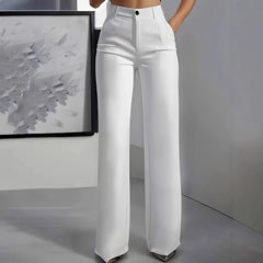 LIZAKOSHT - High Waist Dress Pants for Women Flowy Straight Leg Trousers Business Casual Slimming Pants Spring Summer