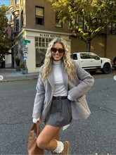 LIZAKOSHT - Casual Solid Color Lapel Women's Coat Elegant Long Sleeved Pocket Single Breasted Jacket Autumn Warm Commuting Ladies Streetwear