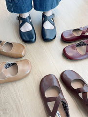 LIZAKOSHT - Cross Women's Shoes Female Footwear Round Toe Shallow Mouth Dress New Leopard Comfortable leopard Flat Round Toe Shoes Woman Fla