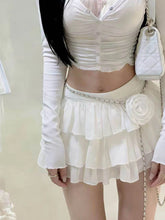 LIZAKOSHT - Sweet Fairy Style A-Line Skirt Women's Summer New Chain Waist Belt Anti-Light Elastic Waist Versatile Short Skirt