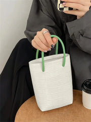 LIZAKOSHT - Korean Version Tote Bag New Women's Handbag Spring and Summer Mini Bucket Bags for Female PU Leather Crossbody Bag