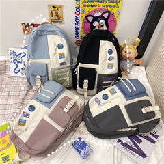 LIZAKOSHT - Women Backpack Waterproof Nylon School Backpack for Teenage Girls Ladies Rucksack Girl Book Bag Mochila Backpack School