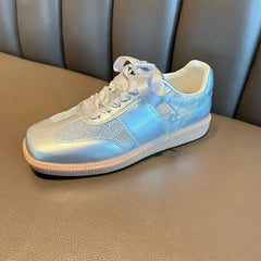 LIZAKOSHT - New Dexun Shoes Women's Retro Genuine Leather Lace Casual Flat Running Shoes Comfort Soft Sole Female Sports Shoes