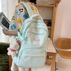 LIZAKOSHT - New Multi-pocket Women Backpack High Quality Youth Waterproof Backpacks for Teenage Girls Boys Laptop School Bag Bagpack