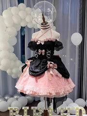 LIZAKOSHT - Rose Lolita Dress Flower Wedding Elegant Fishbone Escape Heavy Industry Fluffy Tail Birthday