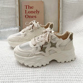 LIZAKOSHT - Simple Platform Sports Shoes Woman Fashion Autumn Korean Style Sneakers Women Casual Versatile Breathable Female Shoes