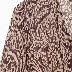 LIZAKOSHT - Floral Print Long Dress Women 2025 New Summer Elegant Loose V-neck Lace Up Midi Dresses Vintage Chic Boho Casual Party Dresses