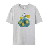 LIZAKOSHT - Lemon Female Graphic Tees Grunge Y2k Aesthetic T-Shirt Harajuku Streetwear Cute Fruit T Shirt Women Loose Retro Fashion Clothing