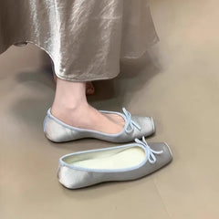 LIZAKOSHT  -  Increased Internal Butterfly-Knot Shoes Woman's Slippers Soft Butterfly-knot Butterfly-Knot Female Shoes Increased Internal