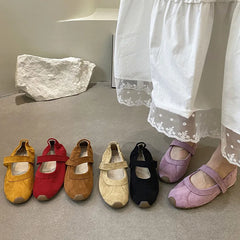 LIZAKOSHT  -  Women Flat Shoes Fashion Round Toe Ladies Casual Dress Mary Jane Shoes Soft Flat Heel Outdoor Single Shoes New Woman Shoes