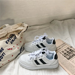 LIZAKOSHT - New Classics Fashion Sneakers Shoes Women Unisex White Shoes Woman Casual Loafers High Quality Student Trainers Ladies Shoes