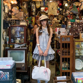 LIZAKOSHT - Spice Girl Suit Women's Summer Design Sense Striped Sleeveless Shirt and Bud Skirt Two-piece Set