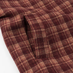 LIZAKOSHT - Autumn And Winter Retro Stand Collar Single-Breasted Plaid Jacket Women Outerwear
