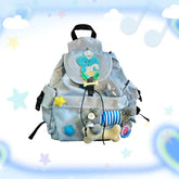 LIZAKOSHT - Japanese Funny Elephant Star Aesthetic Drawstring Backpack Fashion Multiple Pockets Girl Kawaii Backpack Mochila Para Mujer