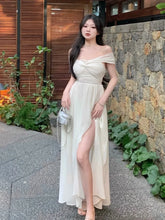 LIZAKOSHT - France Elegant Backless Chiffon Beach Dresses Korean Chic A-line Pink Fairy Dress Summer Casual Vocation Party Club Vestidos