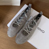 LIZAKOSHT - Autumn Cross Tied Round Toe Flat Shoes Women Retro Comfort Casual Shoes Shallow Ballet Style Elegant Mary Jane Shoes Women