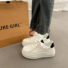 LIZAKOSHT - Shoes Woman Flats Wedge Basket Clogs Platform Casual Female Sneakers All-Match Dress Sports Creepers Summer Small New