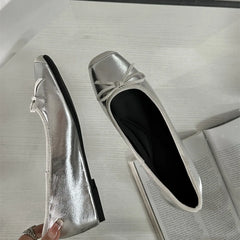 LIZAKOSHT - Shoes Woman 2024 Bow-Knot Clogs Platform Increas Height Female Footwear Square Toe New Nurse Butterfly Creepers Grandma Dress Me