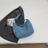 LIZAKOSHT - Denim Shoulder Bags For Women Fashion Canvas Crossbody Bags Large Capacity Cloth Messenger Bags Korea Style Pastoral Packages