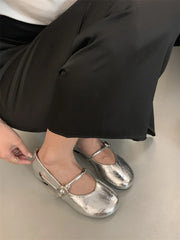 LIZAKOSHT - Women Shoes Autumn Shallow Mouth Female Footwear Low Heels Casual Sneaker Round Toe Modis Fall New Dress Retro 2024 Scandals Sol