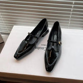LIZAKOSHT - Shoes On Heels Oxfords Women's Female Footwear Pointed Toe Leather Retro New Dress Summer Mary Janes Spring Womens Derby Shoes F