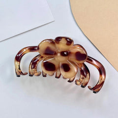 LIZAKOSHT - 1PC Large 13CM Lazy Wind Temperament Grab Clip Summer Hair Volume More Translucent Curry Color System Plate Hair Clip Shark Clip