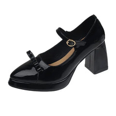 LIZAKOSHT - Women Shoes Spring Pumps Casual Heels Chunky Sandals Footwear Pointed Wedge Basketball Platform Mary Jane Latest Comfortabl