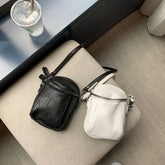 LIZAKOSHT - Vintage ladies Shoulder bag mini Handbags and purse PU leather design sling Crossbody Bag Casual Shell phone Wallet black bolsa