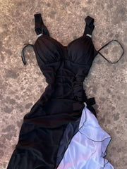 LIZAKOSHT - Vintage Sling Womens Dresses Slim Goth Sexy Punk Party Dress Sleeveless Aesthetic Harajuku Summer Y2k 2000s Cute Basics Fashion