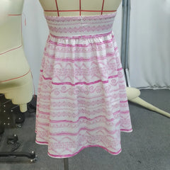 LIZAKOSHT  -  Bohemian Mini Dress Summer Fashion Streetwear Clothing Sleeveless Wrap-Around Dress Sweet Printing Loose Ladies Mini Dresses