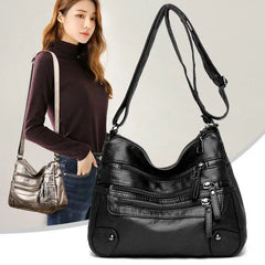 LIZAKOSHT - Soft Leather Crossbody Bag Women's Multi-ket oulder Bag ABENUOR Hobo Sle Spring 2026 Faion Trend