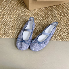 LIZAKOSHT - Summer Mesh Lace Women Flat Shoes Fashion Round Toe Ladies Elegant Street Style Ballerina Shoes Comfort Soft Single Shoes