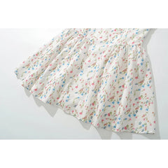 LIZAKOSHT - Elegant Women Sweet Floral Print Sexy Off Shoulder Dress Low Waist Summer Ladies Party Mini Dresses