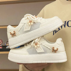 LIZAKOSHT - Summer Breathable Female Platform Sneakers Light Flat Walking Vulcanized Shoes Shoes Ladies Outdoor Luxury Running Shoes